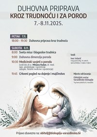 OBITELJSKI CENTAR VARAŽDINSKE BISKUPIJE ORGANIZIRA DUHOVNU PRIPRAVU KROZ TRUDNOĆU I ZA POROD - OBAVEZNE PRIJAVE